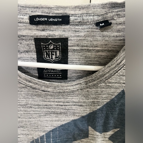 NFL official Merchandise longer length grey graphic print Men’s M - Picture 3 of 5